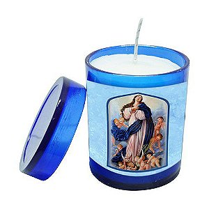 Vela Acrilica Nossa Senhora da Conceição perfumada