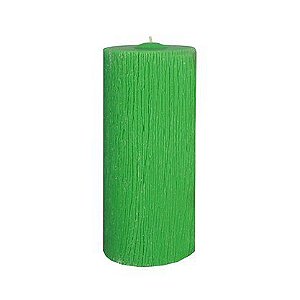 Vela Advento 20 cm x 9 cm verde Texturizada