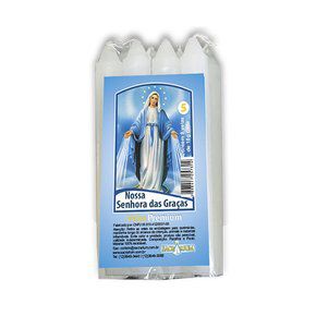 8 Velas Maço Premium n°5 Nossa Senhora das Graças 13cm