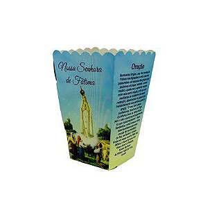 50 Protetor de Vela Nossa Senhora de Fatima 10cm