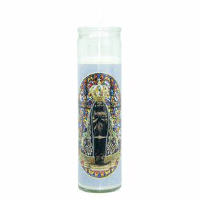 Vela Vidro Altar Nossa Senhora Aparecida 22cmx 8cm