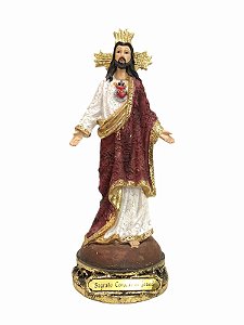 Imagem Sagrado Coração de Jesus  Resina Importada 17cm