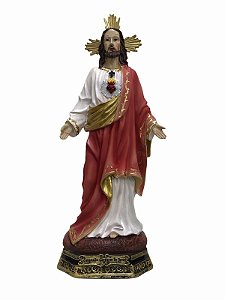Imagem Sagrado Coração de Jesus  Resina Importada 42cm