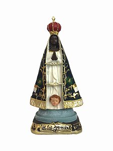 Imagem N Senhora Aparecida Italiana Resina Importada 22cm