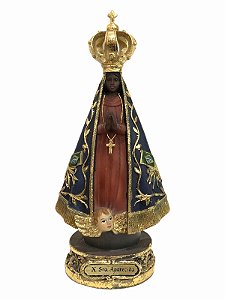 Imagem Nossa Senhora Aparecida Resina Importada 9cm
