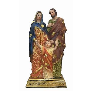 Imagem Sagrada Familia Resina Importada 30cm