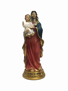 Santa Saude Imagem Resina Importada 17cm