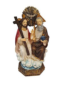 Imagem Santissima Trindade Resina Importada 20cm