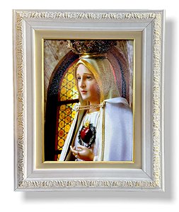 Quadro Nossa Senhora De Fatima Parede Decorativo 57x47