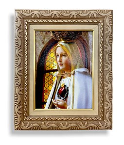 Quadro Nossa Senhora De Fatima Parede Imagem Resinada 57x47
