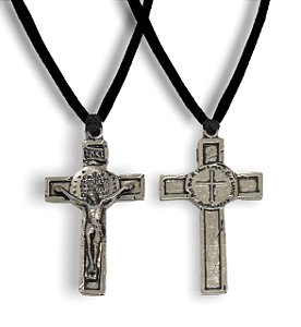 12 Cordoes Duas Cruzes São Bento Metal Niquel
