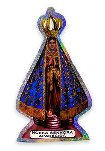 Adesivo Nossa Senhora Aparecida Para Carro 13x8m Brilhoso