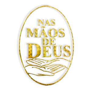 Adesivo Nas Mãos De Deus Para Carro Dupla Face 13x9cm