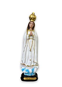 Imagem Nossa Senhora De Fatima Resina Nobre 20cm