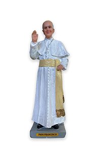 Imagem Papa Francisco Resina Nobre 20cm