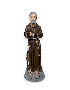 Imagem Padre Pio Resina Nobre 15cm