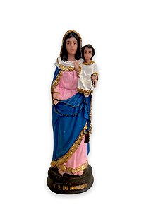 Imagem Nossa Senhora Do Rosario Resina Nobre 15cm