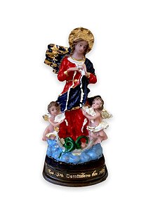 Imagem Nossa Senhora Desatadora Dos Nós Resina Nobre 15cm