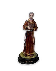 Imagem Padre Pio Resina Nobre 12cm