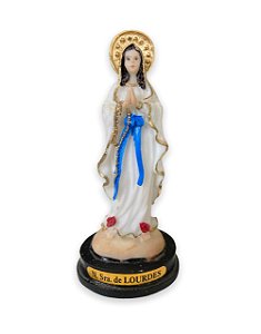 Imagem Nossa Senhora De Lourdes Resina Nobre 12cm