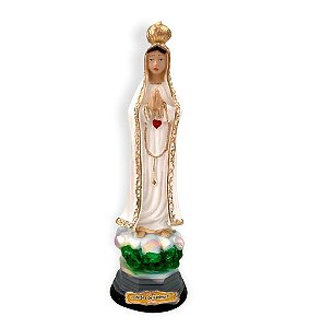 Imagem Nossa Senhora De Fatima Gesso Premium 20cm
