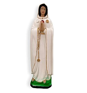 Imagem Nossa Senhora Da Rosa Mistica Gesso Premium 30cm