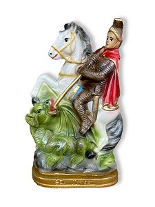 Imagem São Jorge Guerreiro Gesso Premium 20cm