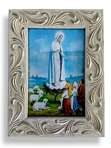 Quadro Nossa Senhora de Fatima Decorativo c/ Vidro 20x15