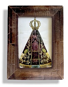 Quadro Nossa Senhora Aparecida Decorativo com Vidro 20x15