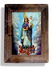 Quadro Nossa Senhora Da Cabeça Decorativo com Vidro 20x15