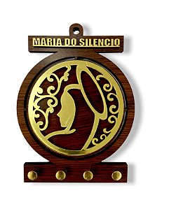 Porta Chaves Nossa Senhora Do Silencio Dourado Madeira