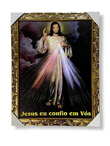 Quadro Jesus Misericordioso Eu Confio Em Vos 30x40cm