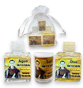 Imagem Frei Galvao Kit Proteção Oleo Sal E Agua Benta