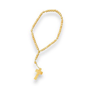 Terço de Mao Madeira Marfim 1 unidades