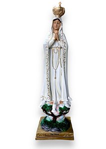Imagem Nossa Senhora De Fatima Resina Nobre 40cm