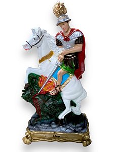 Imagem Sao Jorge Guerreiro Resina Nobre 30cm