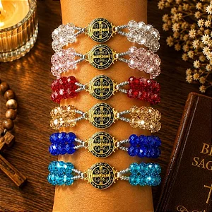 Pulseira Terço Cristal São Bento 12 Unidades