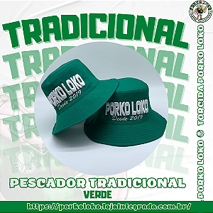 Chapéu Pescador Tradicional Verde