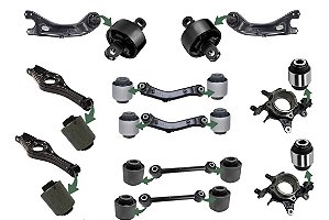 kit de Buchas da suspensão traseira Santa Fe 3.3 v6 2013 em diante - 16 buchas