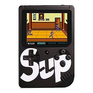 CONSOLE MINI GAME RETRO PORTATIL SUP BOY GAME BOX 400 IN 1 PRETO