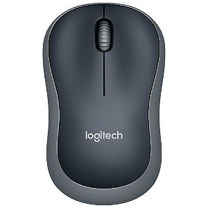 Mouse Logitech M185 Sem Fio Design Ambidestro Receptor Nano Cinza