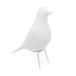 Pássaro Decorativo Eames Branco Pequeno