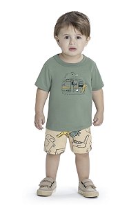 CONJUNTO CAMISETA E BERMUDA AVENTURA