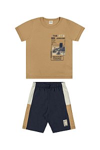 CONJUNTO CAMISETA E BERMUDA