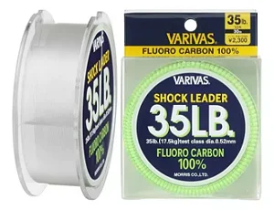 Linha Varivas Shock Leader Fluorocarbon 35lb 30m