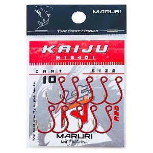 Anzol In-line Maruri Kaiju Red N1/0 10un