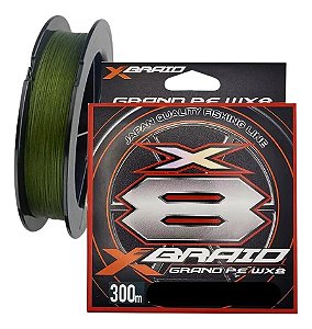 Linha Multifilamento X-Braid Grand PE WX8 300m Verde Escuro