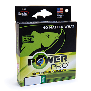 Linha Multifilamento Power Pro 300yds 275m Verde Musgo