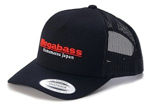 Boné Megabass Classic Trucker Preto/Vermelho