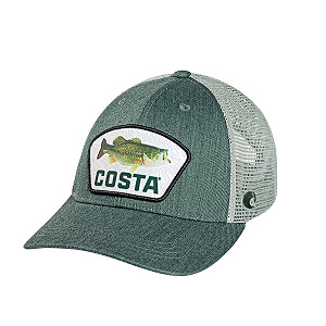 Boné Costa Del Mar Topo Largemouth Bass Trucker